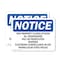 Signmission This Property Closes At Dusk All Trespassers OSHA Notice Sign, Vinyl Decal, 10in W x 7in L, 2PK OS-2PACK-NS-D-710-L-18646 - alternate 1